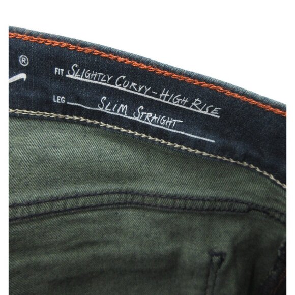 Eddie Bauer Jeans 8 Slightly Curvy Slim Straight High Rise Tencel NEW - Picture 12 of 14